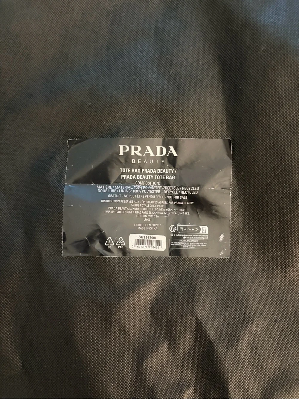 GWP PRADA reversible tote bag